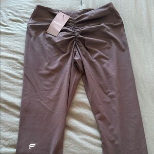 Fabletics Black Ruched Leggings